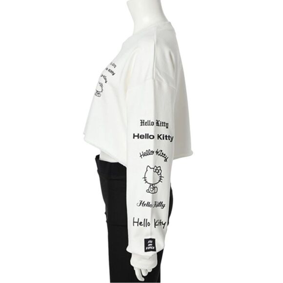 Fig & Viper White  Hello Kitty Pullover Raw Hem Sweater 
Size M - Picture 5 of 11